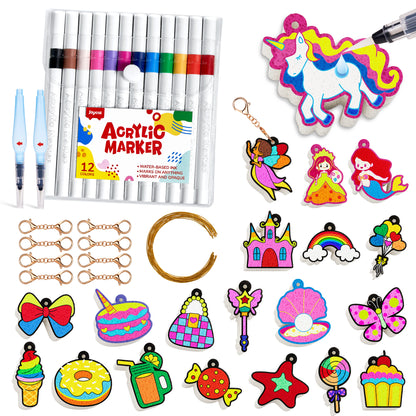 Unicorn 3D Foam Texture Painting Kit – DIY Craft Toy for Kids
