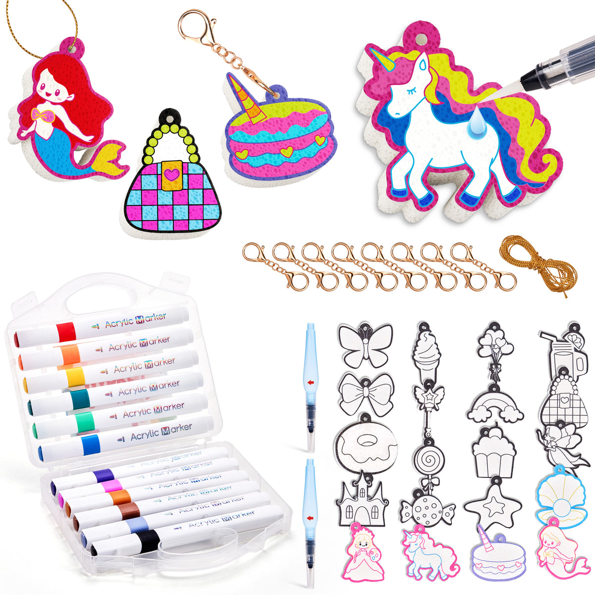 Unicorn 3D Foam Texture Painting Kit – DIY Craft Toy for Kids