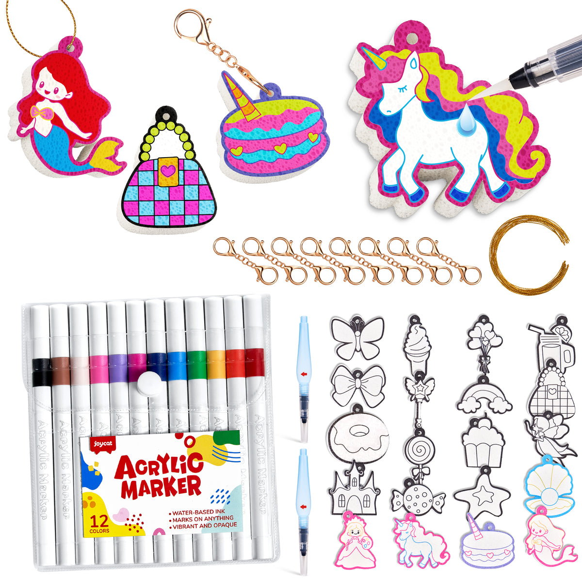 Unicorn 3D Foam Texture Painting Kit – DIY Craft Toy for Kids