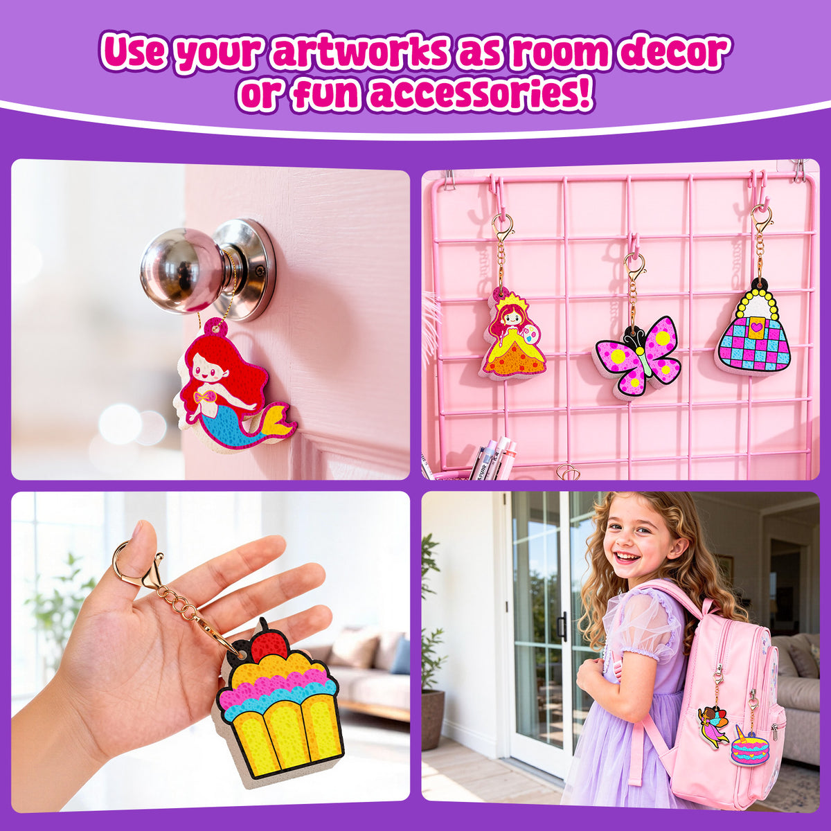 Unicorn 3D Foam Texture Painting Kit – DIY Craft Toy for Kids