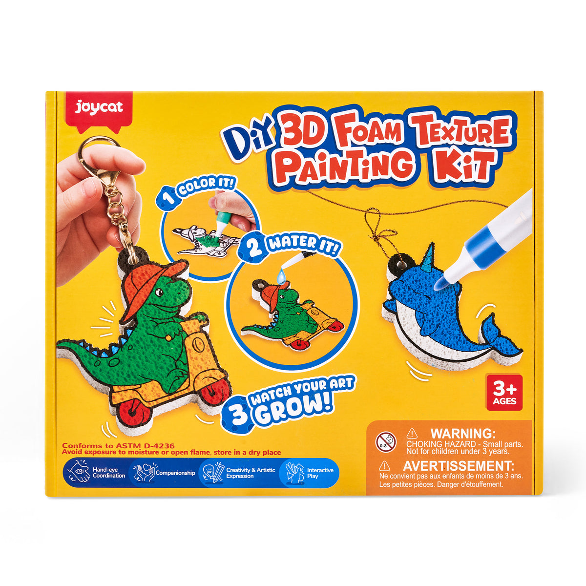 Animal 3D Foam Texture Painting Kit – DIY Craft Toy for Kids