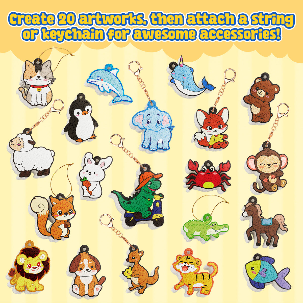 Animal 3D Foam Texture Painting Kit – DIY Craft Toy for Kids