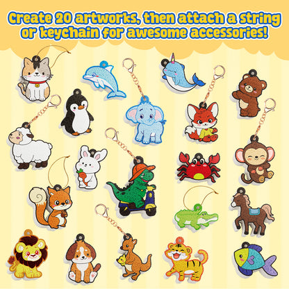 Animal 3D Foam Texture Painting Kit – DIY Craft Toy for Kids