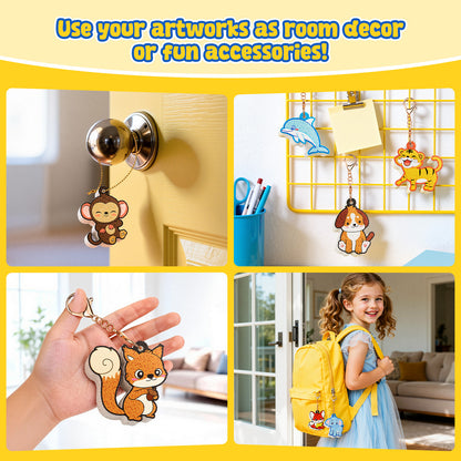 Animal 3D Foam Texture Painting Kit – DIY Craft Toy for Kids