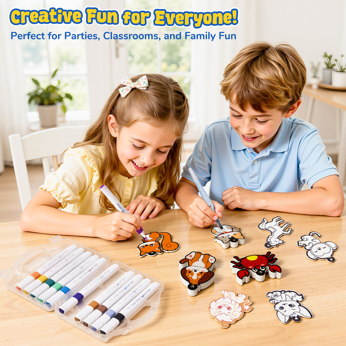 Animal 3D Foam Texture Painting Kit – DIY Craft Toy for Kids