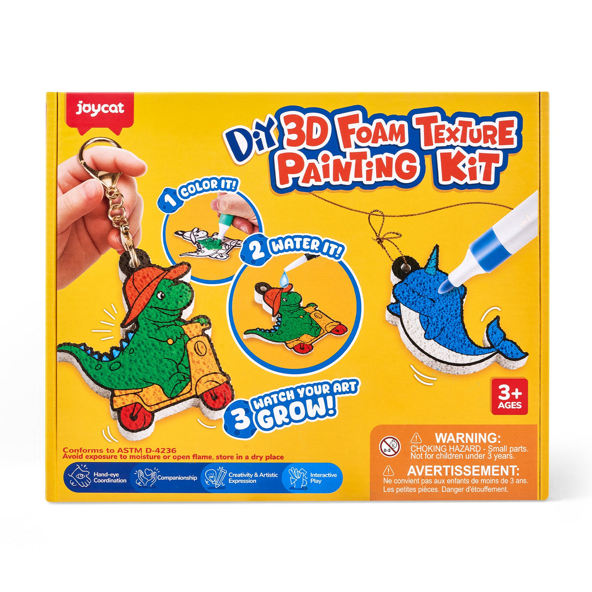 Unicorn 3D Foam Texture Painting Kit - dimensional art toy