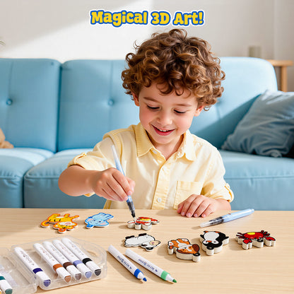 Animal 3D Foam Texture Painting Kit – DIY Craft Toy for Kids