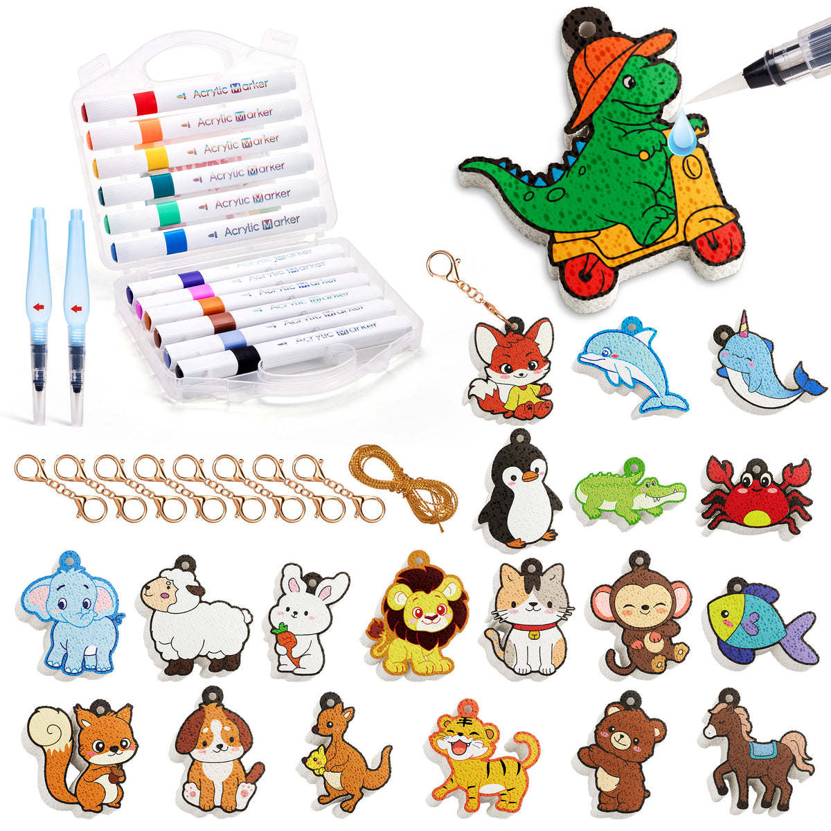 Animal 3D Foam Texture Painting Kit – DIY Craft Toy for Kids