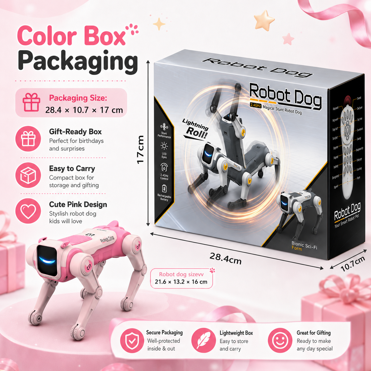 AI Robot Dog Toy – Dances & Does Kung Fu, Smart Pet for Kids