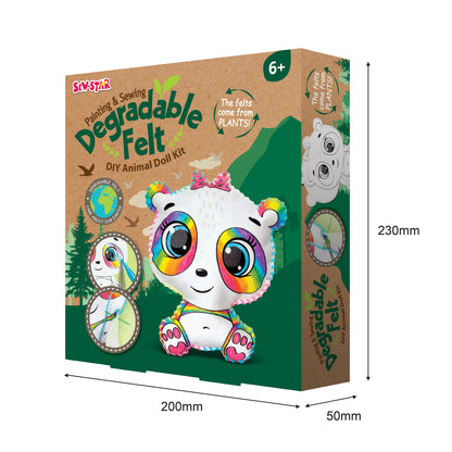 Degradable Felt Diy Animal Doll Kit-Panda - #toys for girls Kuwait# - #toys for girls 5 years old Kuwait# - #toys for girls 6 years old Kuwait# - #toys for girls 7 years old Kuwait#
