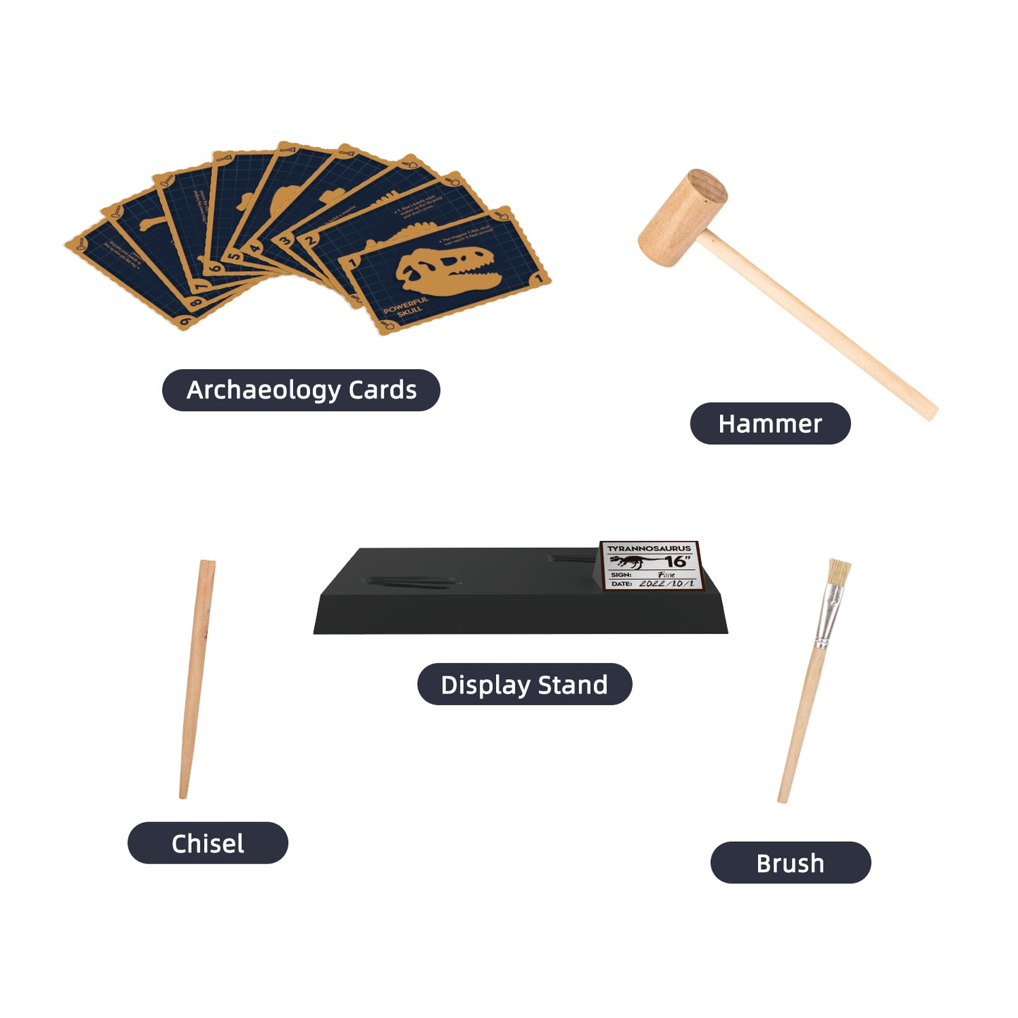 Wow Toys Soil Color Giant Tyrannosaurus Dig 5 Pcs