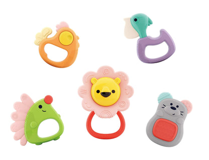 Hola Forest Baby Teether (5 models assorted/5 pcs in box) gift toy in Kuwait
