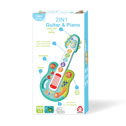 Kids Guitar 2 In 1 Musical Instruments For Kids