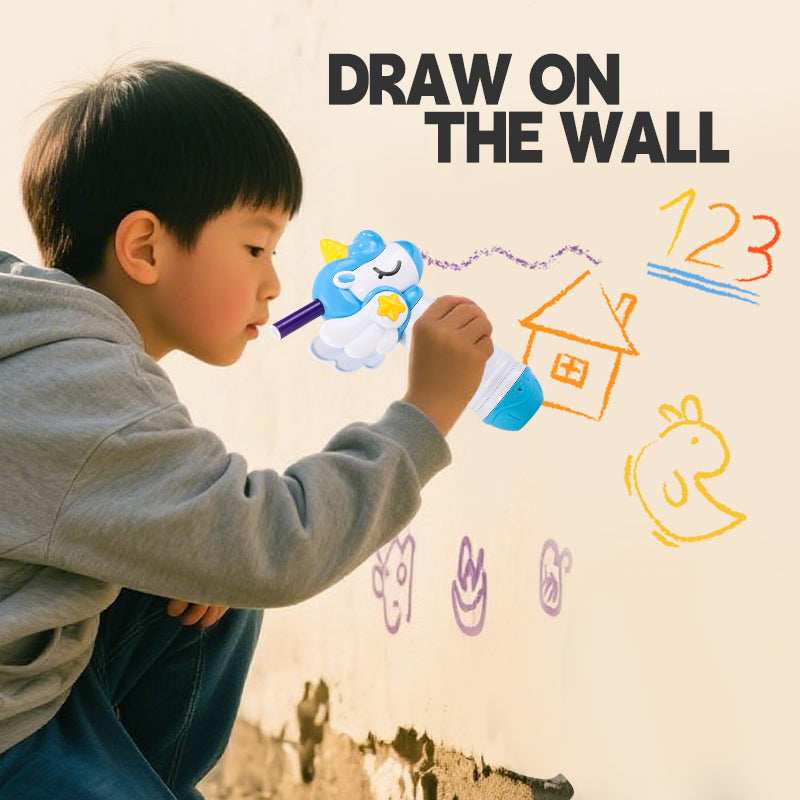 Airbrush Graffiti Kit - DIY Art & Craft Set Blue online toy store product in Kuwait