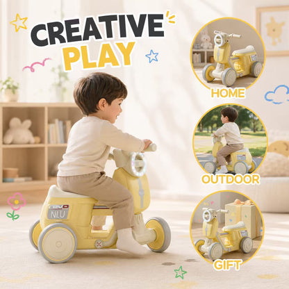 Toddler Balance Bike with Colorful Lights – Ride-On Toy (12–36 Months)