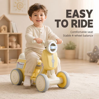 Toddler Balance Bike with Colorful Lights – Ride-On Toy (12–36 Months)