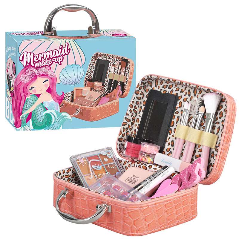 Pretend makeup kit for toddler girls with washable cosmetics