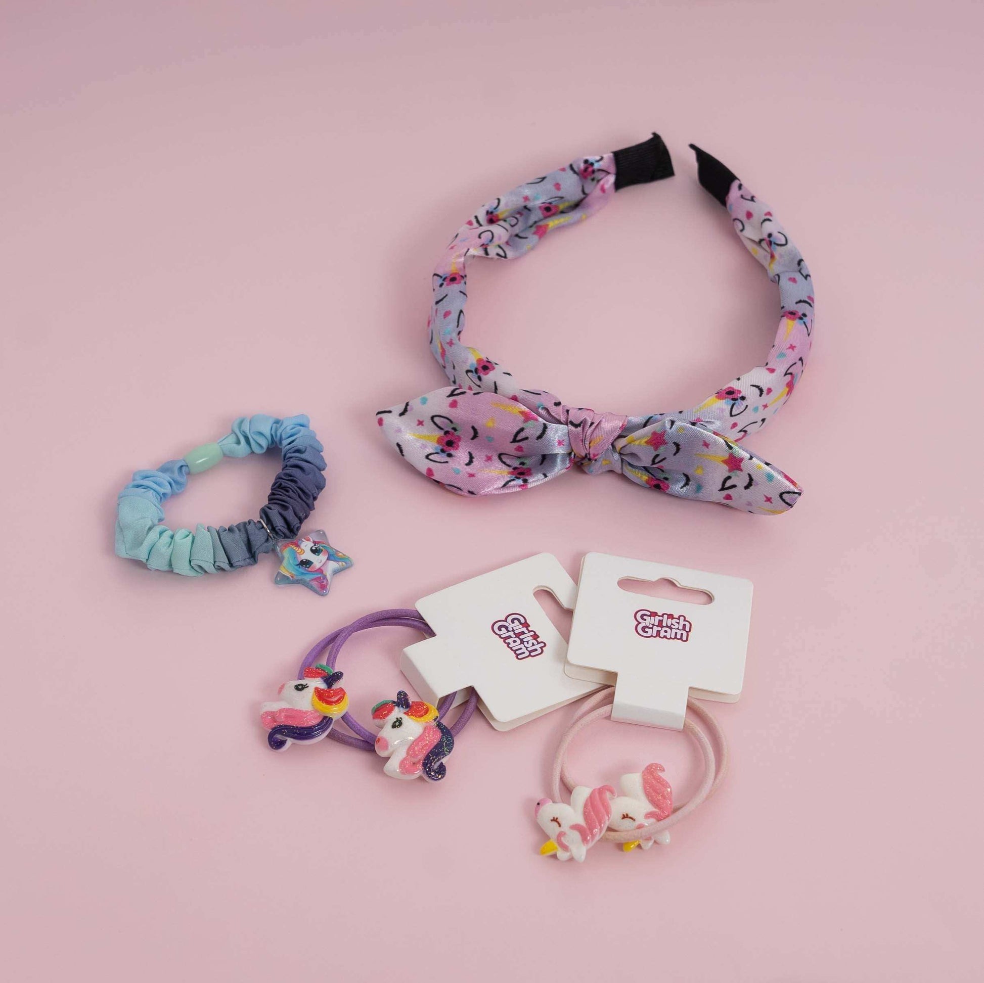 Unicorn Hair Accessories Set for Girls with delivery in Kuwait