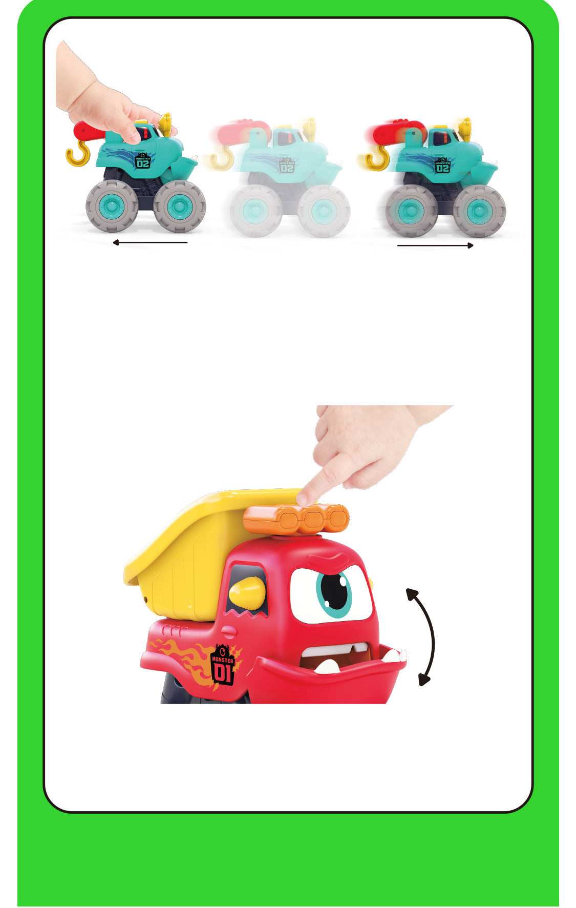 Fun Monster Construction Truck Learning Toy for Toddlers gift toy in Kuwait