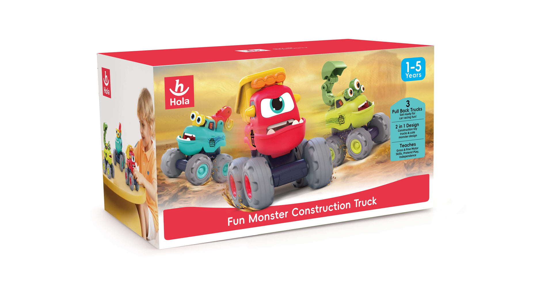 Fun Monster Construction Truck Learning Toy for Toddlers in Kuwait