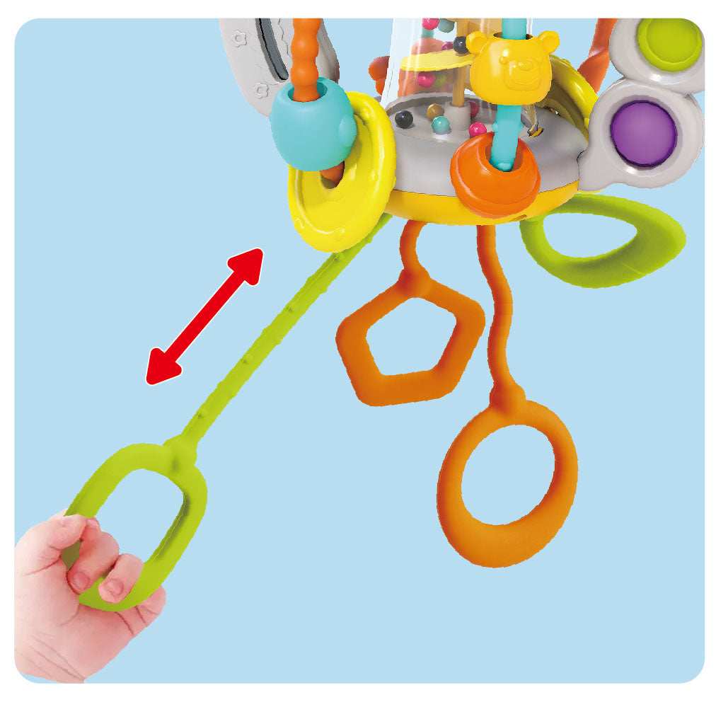 Shake & Pull Busy Ball Toy with Lights Learning for Toddlers gift toy in Kuwait