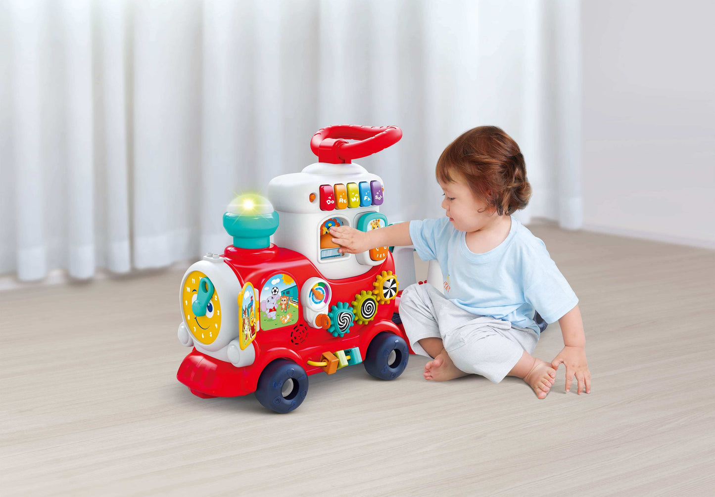 4-In-1 Smart Learning Push & Ride Train kids toy with delivery in Kuwait