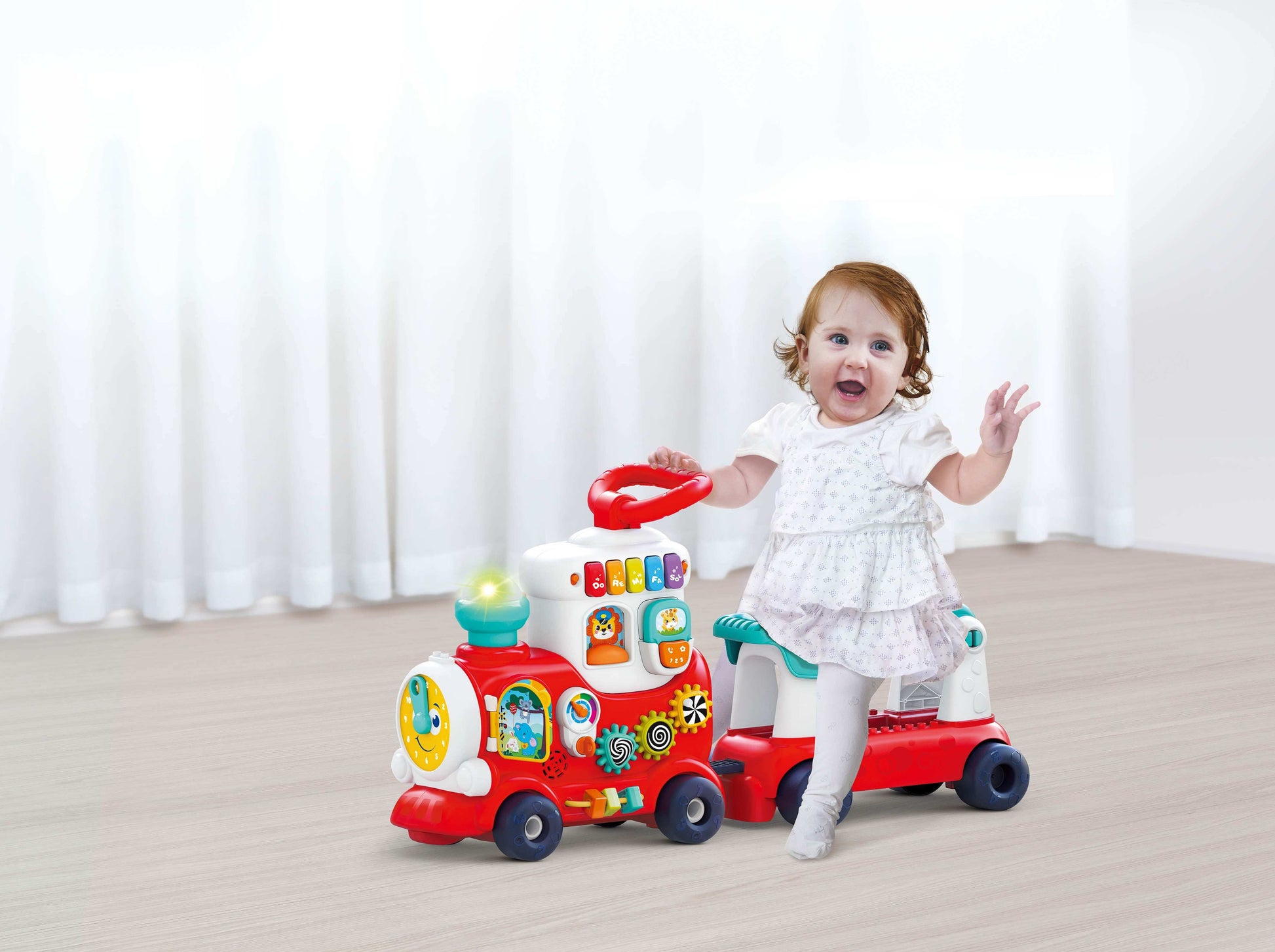4-In-1 Smart Learning Push & Ride Train toys for kids in Kuwait