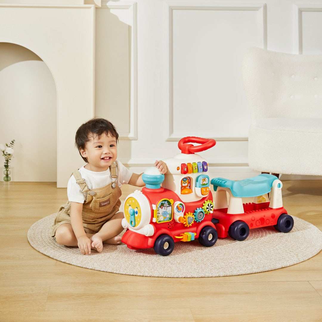 4-In-1 Smart Learning Push & Ride Train product details for kids in Kuwait