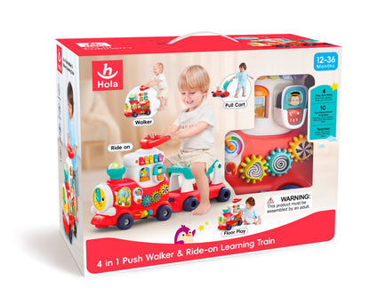 4-In-1 Smart Learning Push & Ride Train for kids in Kuwait