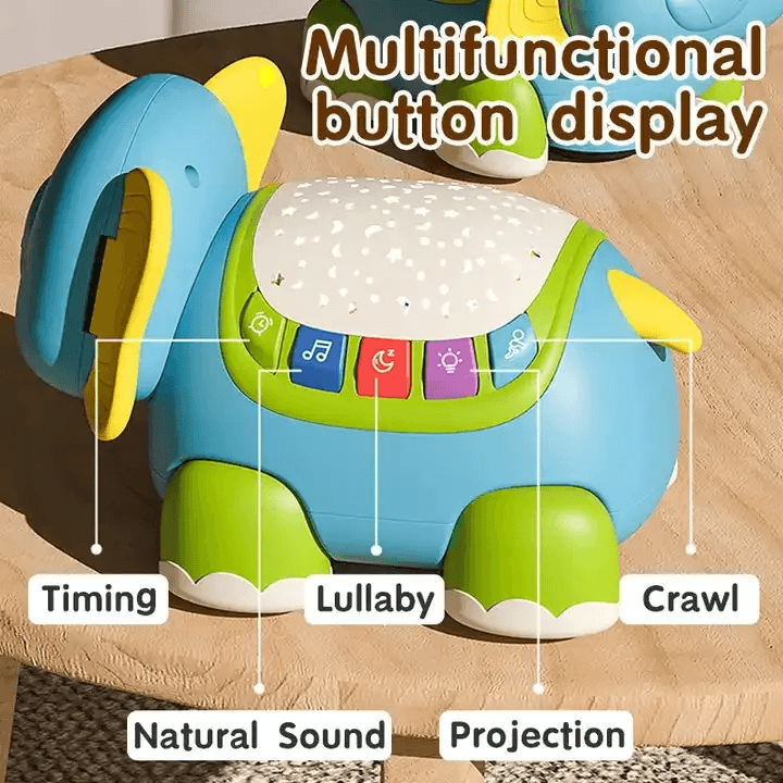 Crawling Elephant Musical Toy with Lights gift toy for kids in Kuwait