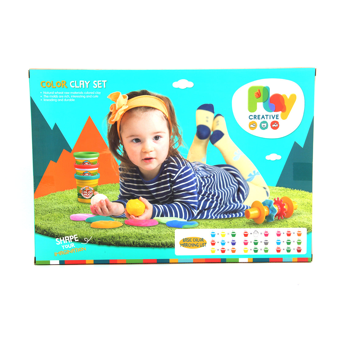 Plasticine/2 models mix/exercise hand-on ability/play with friends Purple (LW)