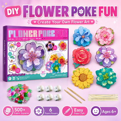 DIY Push-In Flower Bouquet Craft Kit – Arts & Crafts Toy for Kids