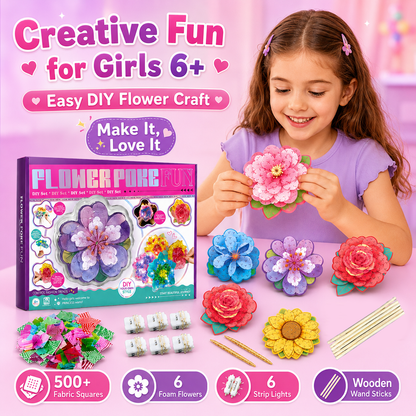 DIY Push-In Flower Bouquet Craft Kit – Arts & Crafts Toy for Kids