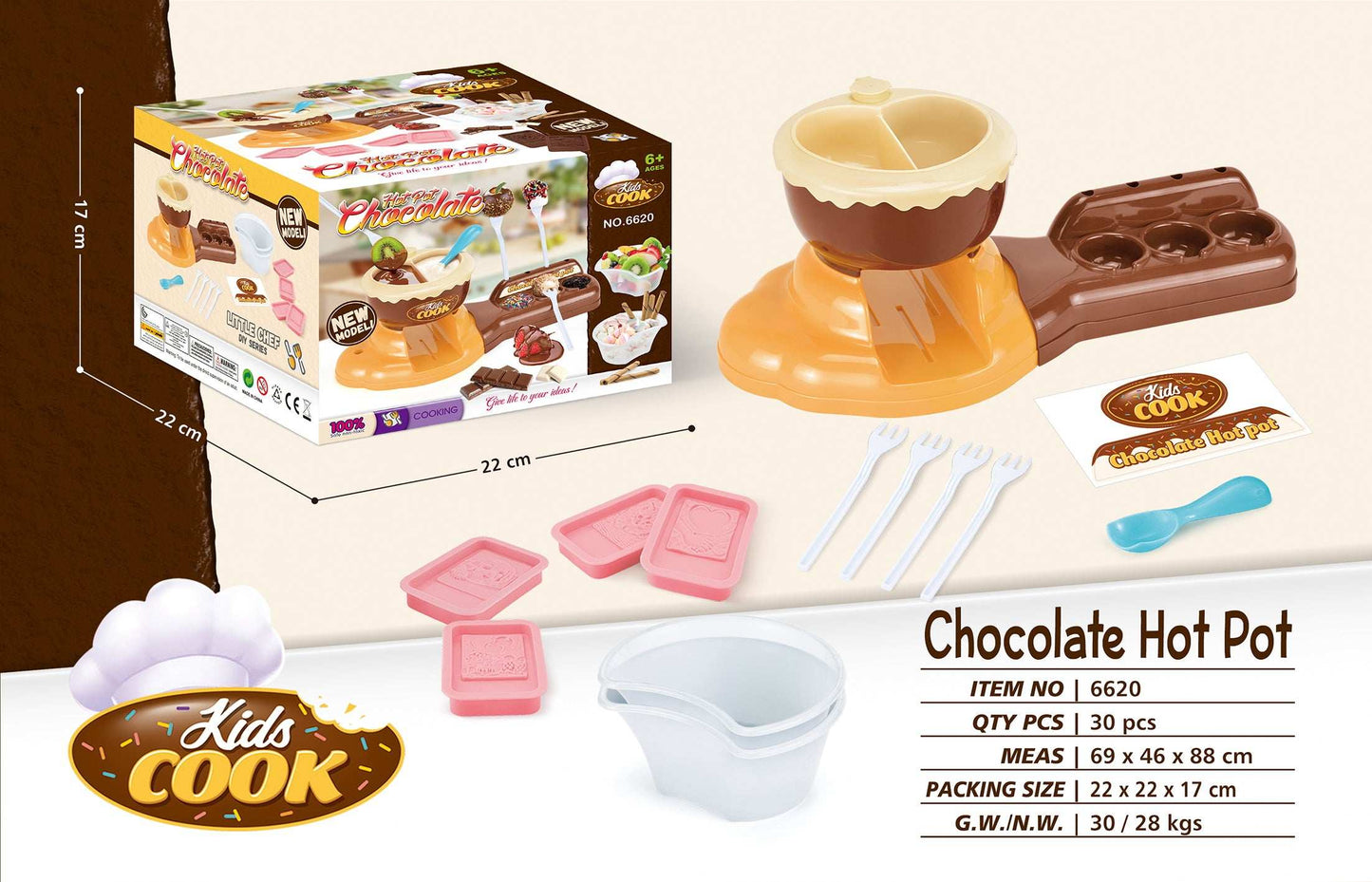 DIY Chocolate Hotpot 2 In 1 gift toy for kids in Kuwait
