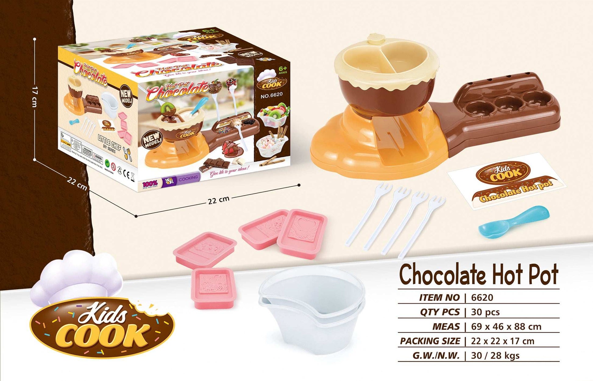 DIY Chocolate Hotpot 2 In 1 gift toy for kids in Kuwait