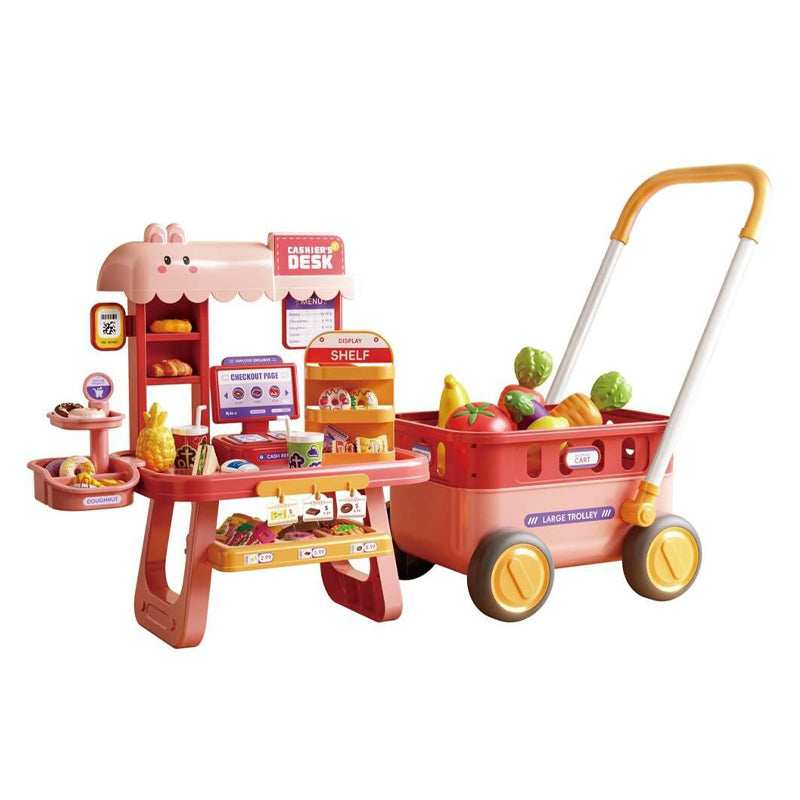 Kids Shopping Cart Trolley Play Set playtime toy in Kuwait