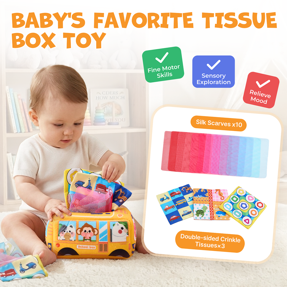 Baby Sensory Toy Gift Set – Rattles, Teethers & Cloth Book