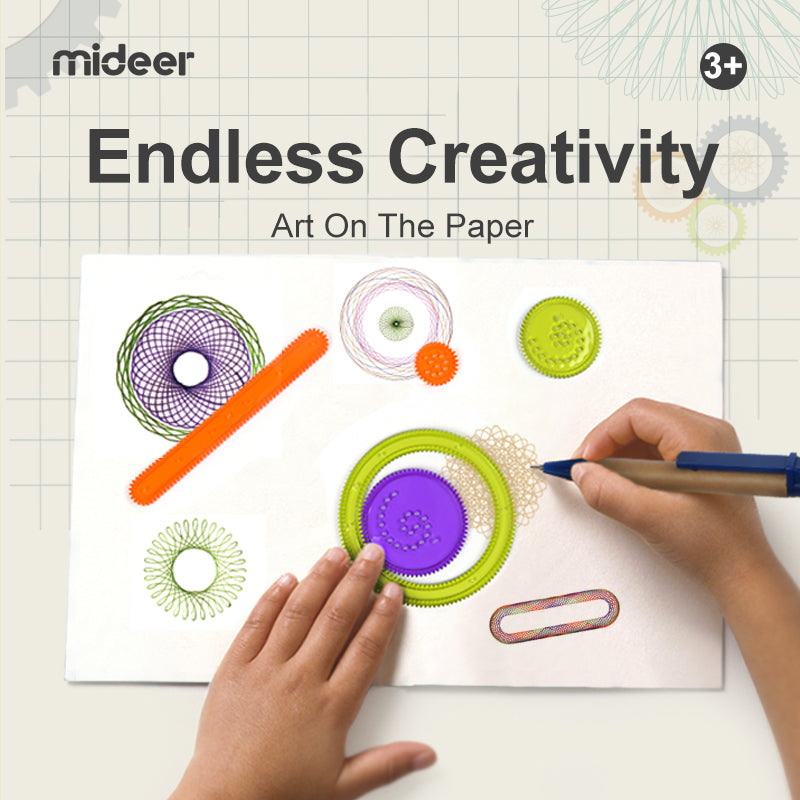 Mideer Spirograph Drawing Set – STEM Art Toy for Kids