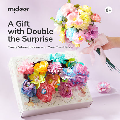 Mideer Magic Dyeing Florist Craft Kit – STEM Art Toy for Kids