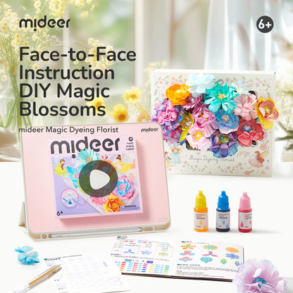 Mideer Magic Dyeing Florist Craft Kit – STEM Art Toy for Kids