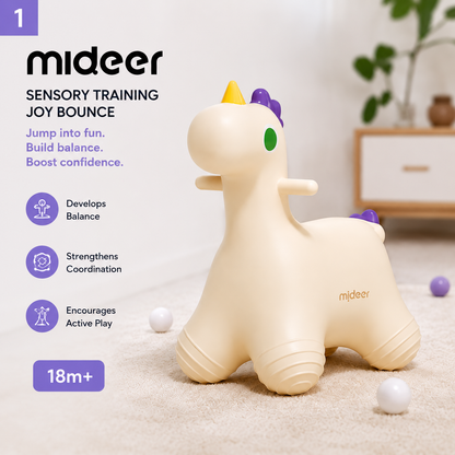 Mideer Sensory Training Bounce Jumper – Unicorn Hopper Toy for Kids