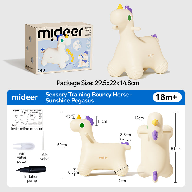Mideer Sensory Training Bounce Jumper – Unicorn Hopper Toy for Kids