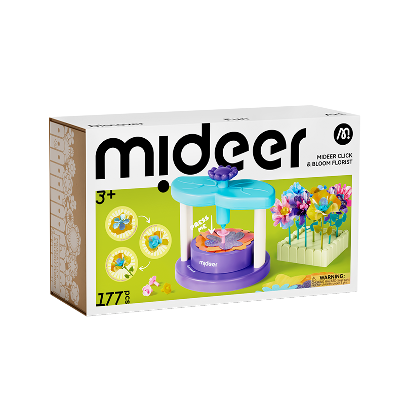 Mideer Click & Bloom Florist Playset – Pretend Play Toy for Kids