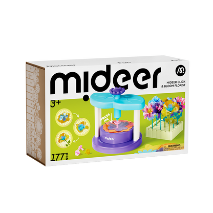 Mideer Click & Bloom Florist Playset – Pretend Play Toy for Kids