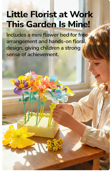 Mideer Click & Bloom Florist Playset – Pretend Play Toy for Kids