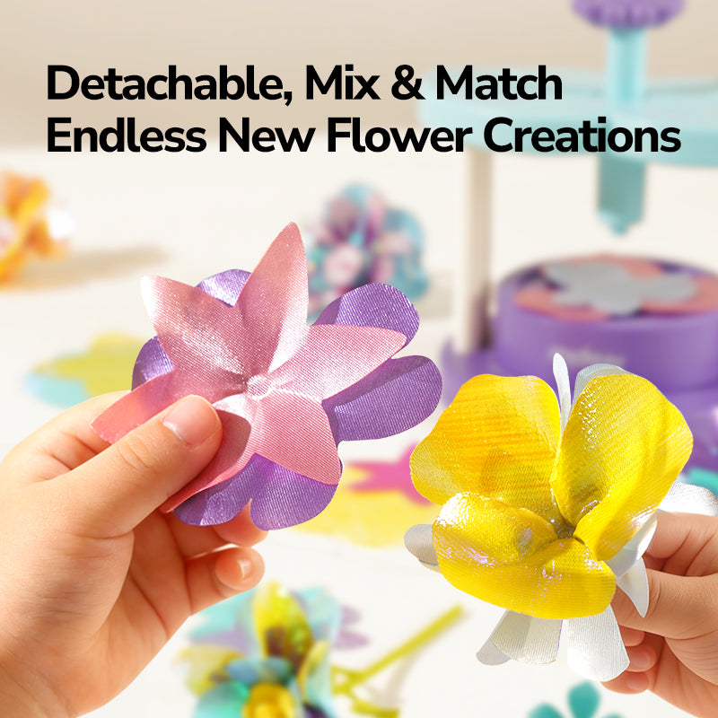 Mideer Click & Bloom Florist Playset – Pretend Play Toy for Kids