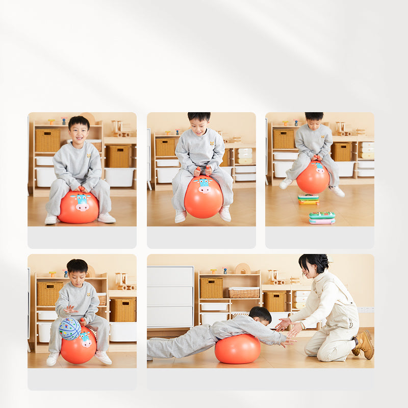 Mideer Sensory Training Bounce Ball – Moo Moo Cow Hopper Toy
