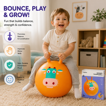 Mideer Sensory Training Bounce Ball – Moo Moo Cow Hopper Toy