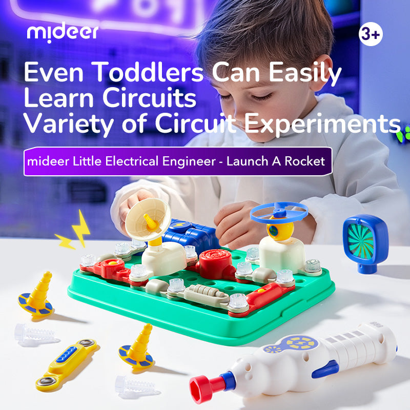 Mideer Little Electrical Engineer – Launch a Rocket STEM Toy for Kids