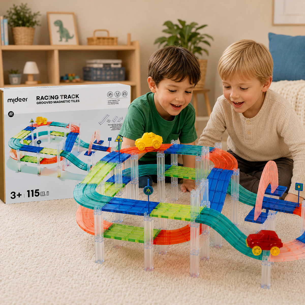 Multiple track designs and layout options for creative building